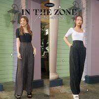 FLAT2112 FW0019 : IN THE ZONE TROUSERS กางเกงขายาว กางเกงทำงาน กางเกงขายาว เอวสูง