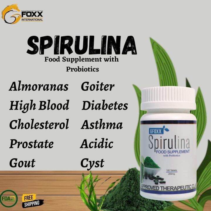 gfoxx spirulina 100 tablets Lazada PH