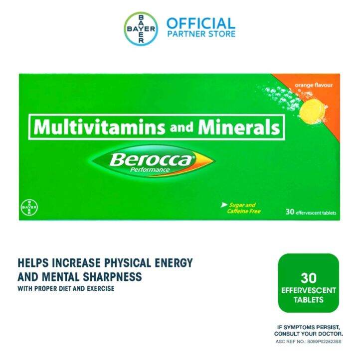 Berocca Multivitamins and Minerals 30 Tablets Lazada PH