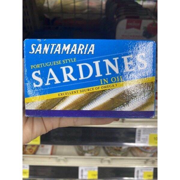 Santamaria Sardines In Oil 120g. Lazada.co.th