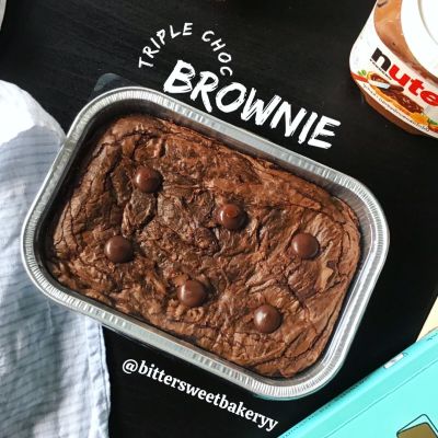🎁Triple Choc Brownie ❤️บราวนี่ช๊อคสามสหาย🧁200g/ถ้วย💓