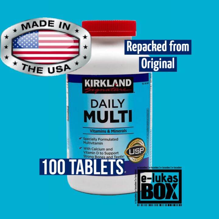 Kirkland Signature Daily Multi Vitamins & Minerals 100 Tablets Lazada PH