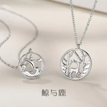 Deer on sale couple necklace