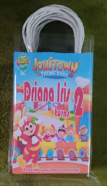 Jollibee Jollitown Theme Park Free Customize Name Lootbag Sold Per 10