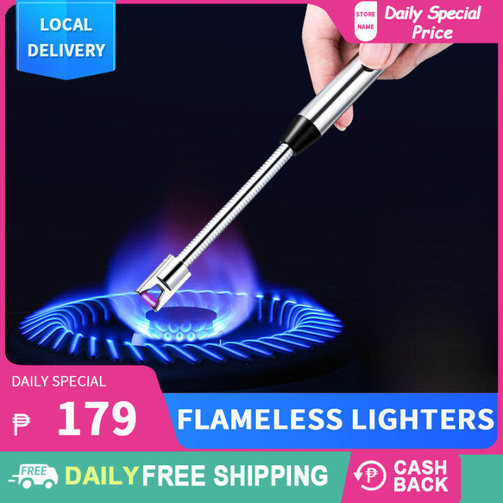 Flameless Electric Lighters Rechargeable 360° Rotation Igniter for Gas