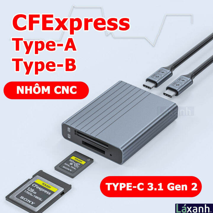 CFExpress Type-A và Type-B | Đầu đọc thẻ nhớ CFExpress A B USB 3.1 Gen2 ...