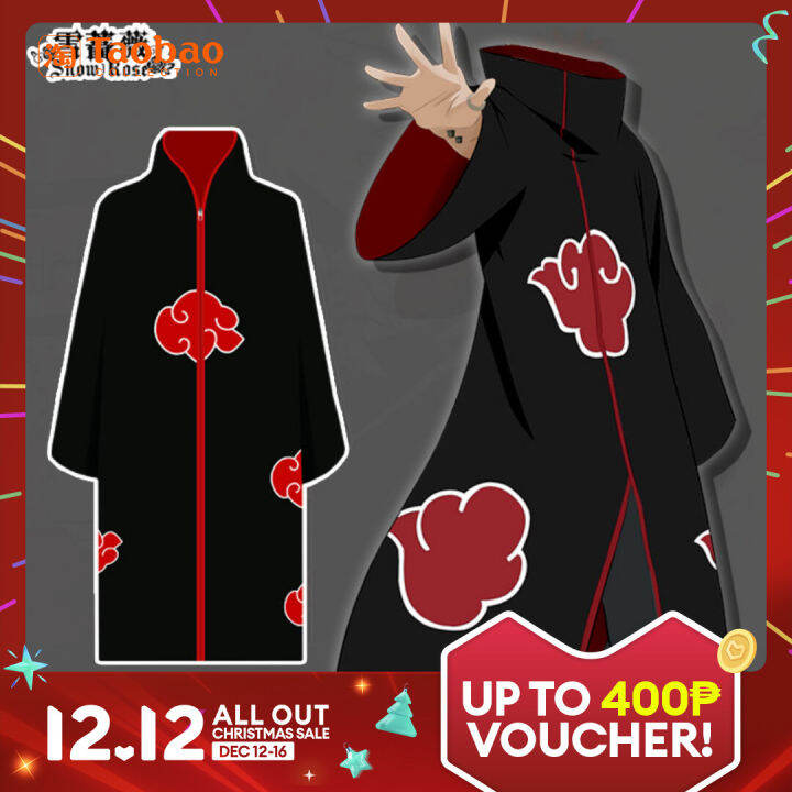 Naruto Akatsuki Manto Anime Periférico Trench Coat, Manto, Nuvem Vermelha  Robe, Payne Roupas Cosplay, Itachi, Uchiha