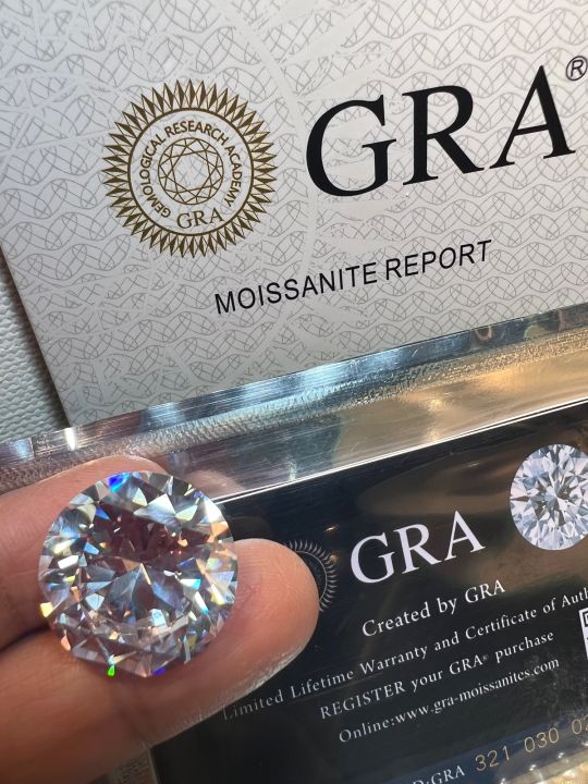 เพชรโมซาไนท์-moissanite-diamond-2-50-mm-มิล-10-pieces-10-เม็ด-lab-grown-moissanite-made-in-america