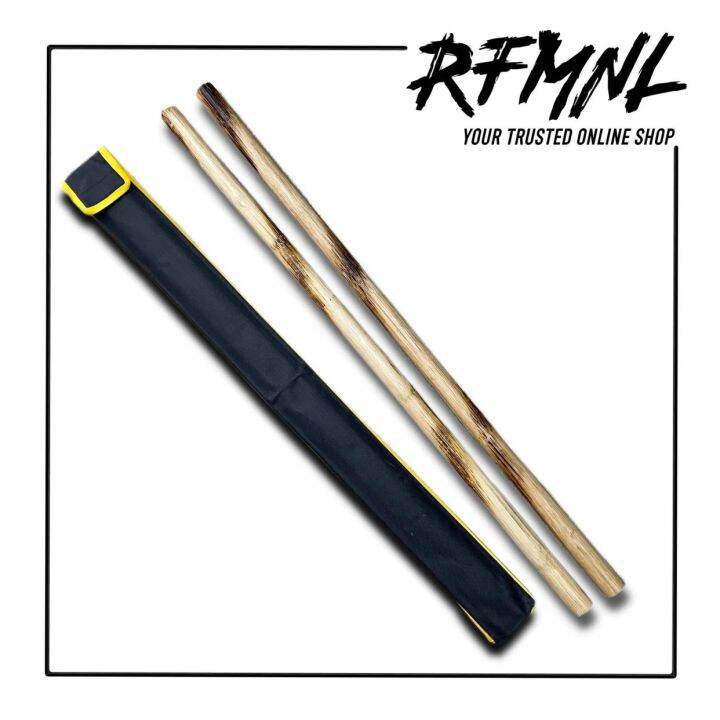 Arnis Sticks Pair with case 28 inches long Lazada PH