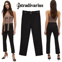 stradivarius กางเกง​ขา​ยาว​สี​กรม​น้ำเงิน​ เอว​สูง​ทรง​สวย​ใส่​สบาย​ผ้า​ดีมาก​ ขนาด​เอว​ 26-27" สะโพก 35-36 "ยาว​35