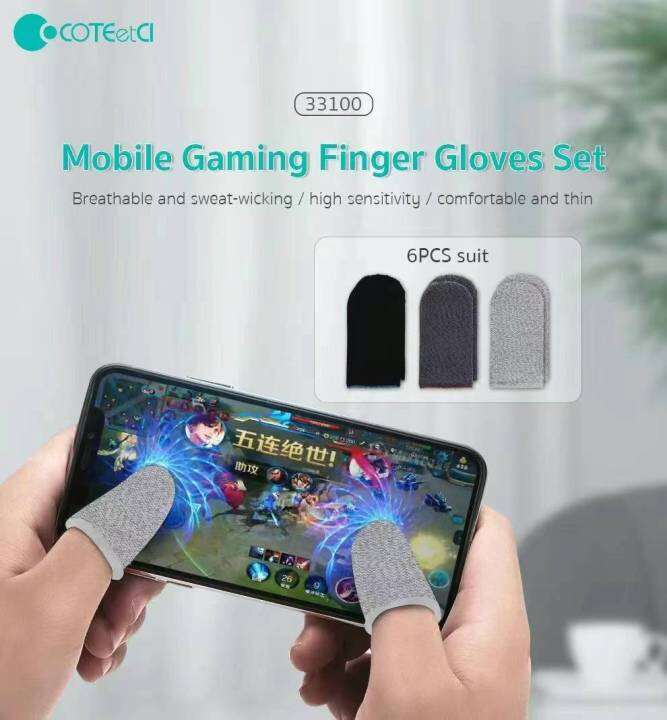 Finger Sleeves Gaming Gloves 3 pairs Gloves Wasp Feelers Mobile gaming