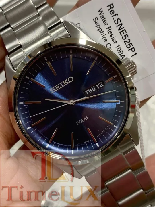 Seiko Mens Solar Stainless steel SNE525P1 | Lazada PH