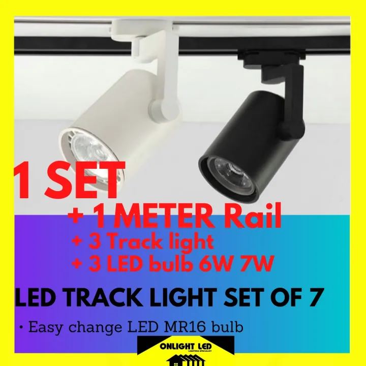 LED Track Light MR16 [set Of 7] | Lazada