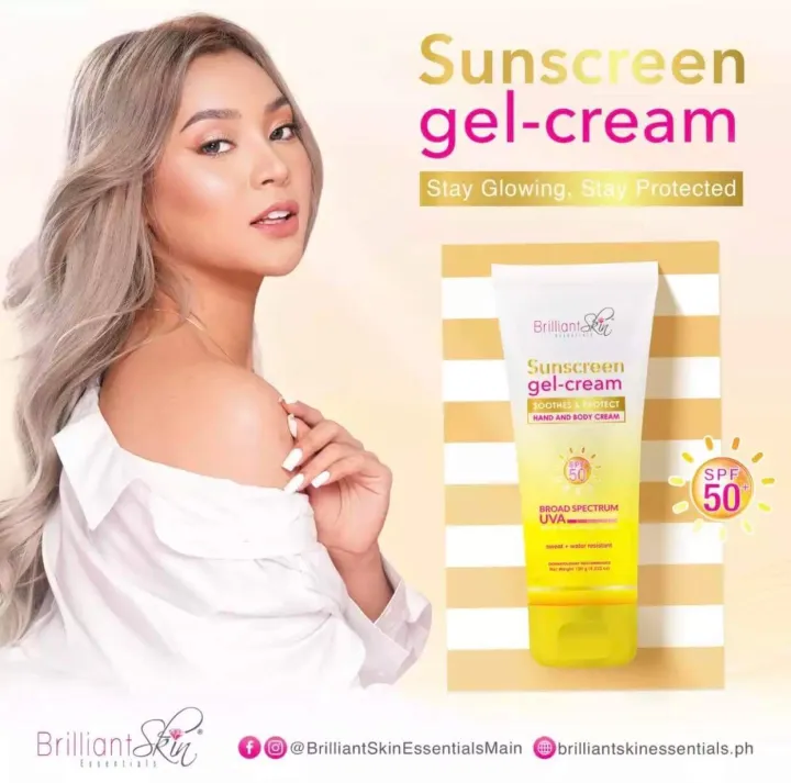 Brilliant Skin Hand & Body Sunscreen gelcream (120g) Lazada PH
