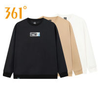 เสื้อสเวตเตอร์กีฬา361ชุดผู้ชายเสื้อสเวตเตอร์สวมหัวแบบใหม่ฤดูใบไม้ร่วง2023เสื้อสเวตเตอร์กีฬาลำลองอินเทรนด์คอกลมสุภาพบุรุษ