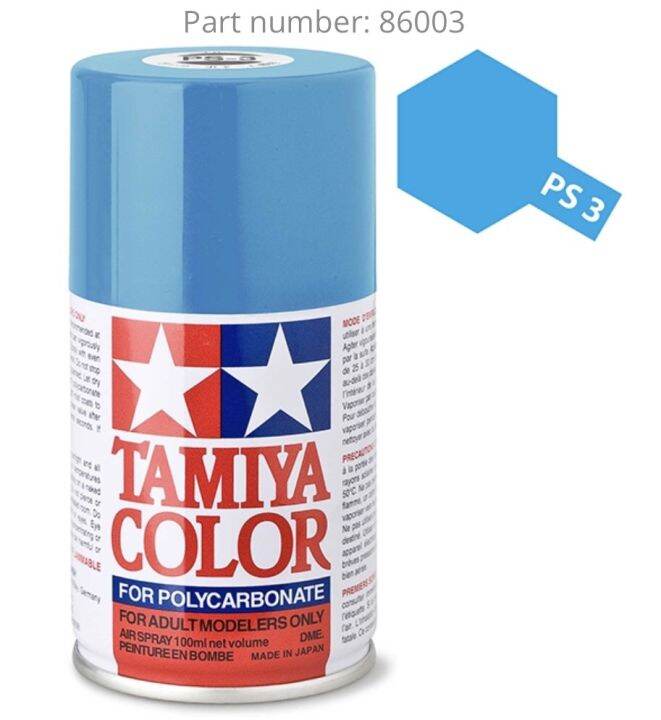 Tamiya Spray Paint for Polycarbonate PS3 Light Blue Lazada PH