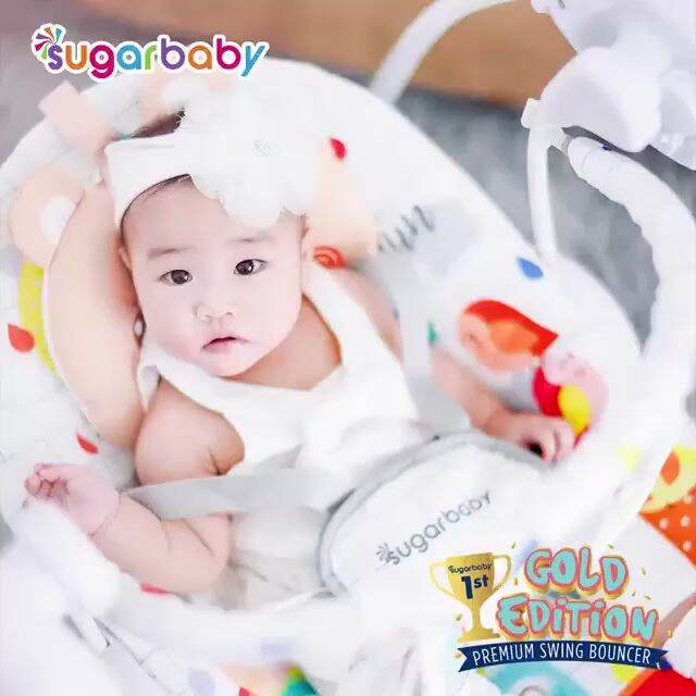 Sugar Baby Gold Edition Premium Swing Bouncer Sugarbaby Baby Bouncer Kursi Goyang Ayunan