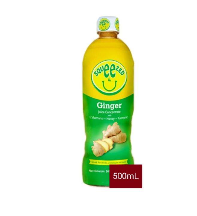 Squeezed 4U Ginger Juice Concentrate with Calamansi, Honey & Turmeric 500mL Lazada PH