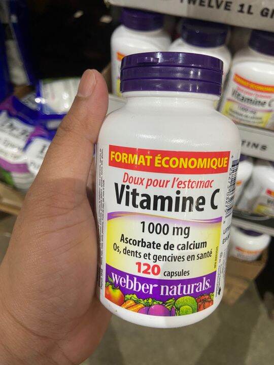 WEBBER NATURALS VITAMIN C 1000 MG CALCIUM ASCORBATE 120 Capsules