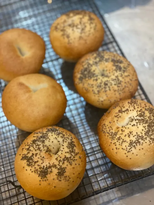 Sourdough Bagels บาเกลยีสท์ธรรมชาติ แพค 6 ชิ้น อาหารเช้า อาหารว่าง ...