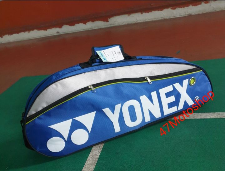 กระเป๋าใส่ไม้แบดมินตัน-yonex-กระเป๋าใบใหญ่ใส่ได้-6-ไม้-ใส่รองเท้าได้-1-คู่-สามารถใส่พวกผ้าเช็ดหน้าเสื้อผ้าได้-อีกด้วย