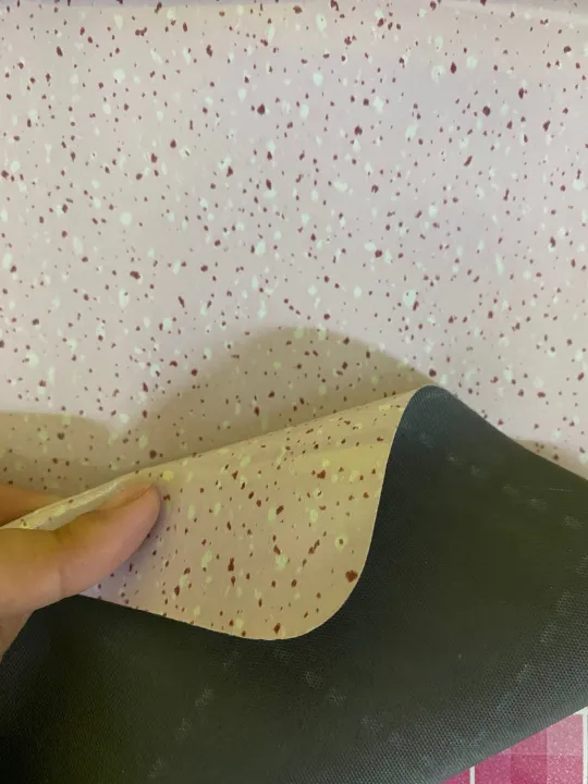 SWEET LIGHT PINK WITH DOTS LINOLEUM DESIGN 0.35 (1yard) Lazada PH