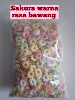 Snack Indonesia Sakura warna rasa bawang?? Camilan ringan Indonesia 500 gr