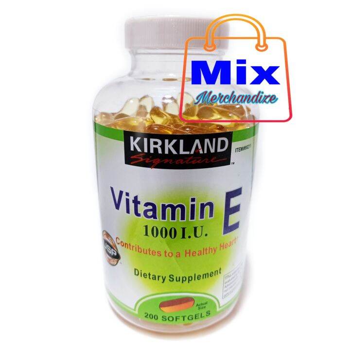Kirkland Vitamin E 1000 IU. 200 Softgels Lazada PH