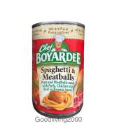 (Free shipping) Chef Boyardee Spaghetti and Meatballs 411 g สปาเก็ตตี้ มีทบอล ตรา เชฟ โบยาร์ดี 411 กรัม