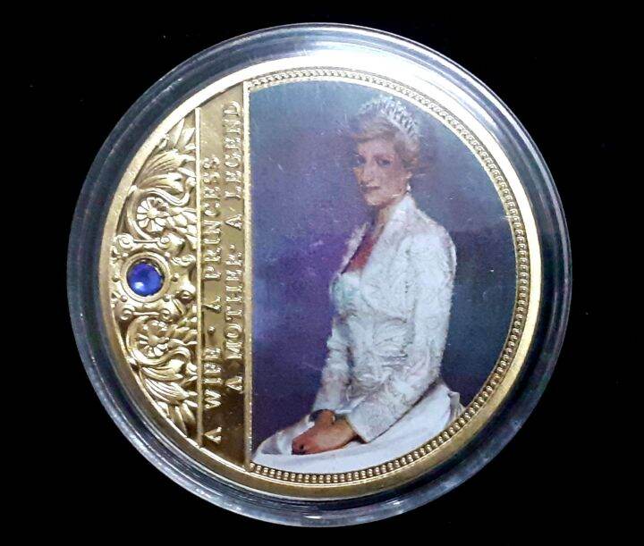 Princess Diana Commemorative gold plated coin | Lazada