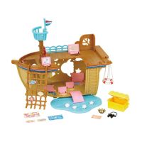 ซิลวาเนียน ตุ๊กตา Sylvanian Families Adventure Treasure Ship ซิลวาเนียน ซีไซด์ เรือสมบัติผจญภัย เรือ ตีม seaside Brand new