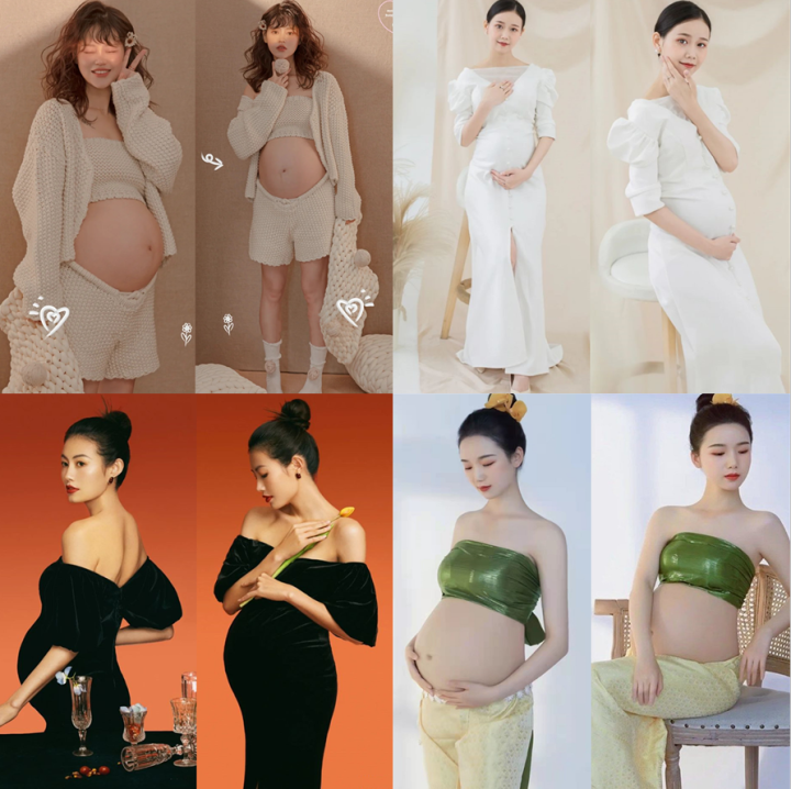 Trang Phục Chụp Ảnh Bà Bầu Mẫu Mới Trang Phục Chụp Ảnh Nghệ Thuật Bà Bầu  Tươi Mới Xinh Đẹp Trang Phục Chụp Ảnh Bà Bầu Chụp Ảnh Gia Đình Quần Áo