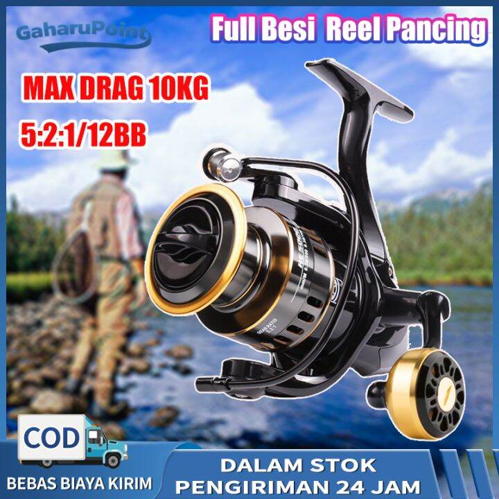 Reel Pancing Full Besi Kumparan Pancing Logam Reel Pancing Murah Kuat