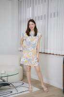 Mommade-เดรสให้นม ชุดให้นม Flora Pastel Cha Cha Dress