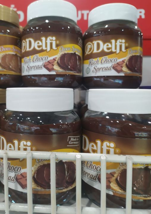 #ส่งฟรี# Delfi Double Hazelnut spread เดลฟี ดับเบิ้ล เฮเซลนัท350g สินค้านำเข้าจากเยอรมัน รส ช็อกโกแลต