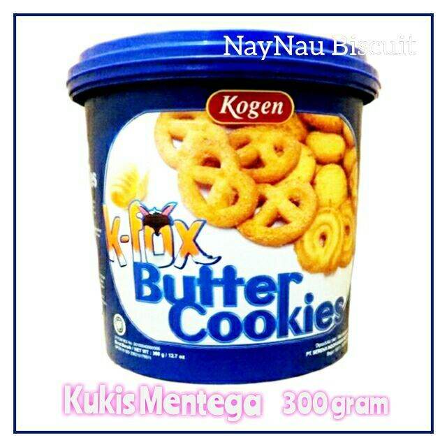 BUTTER COOKIES RASA KUKIS MENTEGA 300 g biskuit toples butter cookies