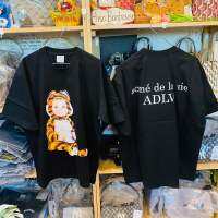 ?พร้อมส่ง เสื้อ ADLV BABY FACE BABY TIGER SHORT? SLEEVE T-SHIRT BLACK