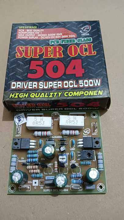 Kit power amplifier socl 504 driver super Ocl mono | Lazada Indonesia