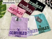 ?พร้อมส่ง✅เสื้อยืดแขนสั้นสีสวยปักcc-oo1965 ✅ผ้าcotton นุ่มมี4ไซส์smlxlทรงตรงใส่ได้ทั้งชายและหญิง