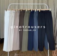 Gina Trousers กางเกงขายาว ผ้าดีทรงสวย เก็บเอวเก็บสะโพก ป้าย Thesun_co