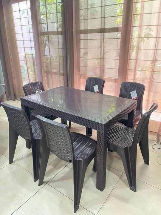 6 SEATERS RATTAN TABLE AND CHAIR SET Lazada PH