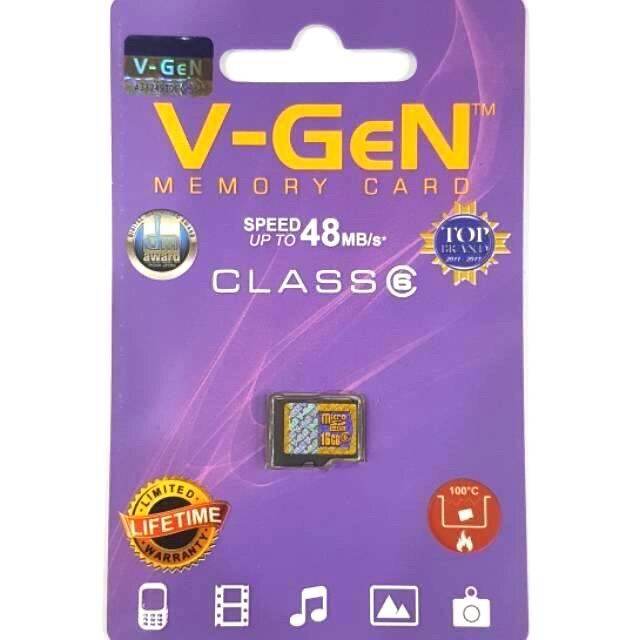 VGen MicroSD Card Class 6 16GB Memory Card Hp Vgen Kartu Memori Hp V
