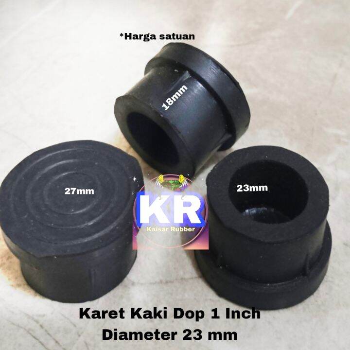 Karet Kaki Pipa Dop Inch Diameter Mm Tutup Kaki Kursi Meja Rak Lemari Besi Baja Pipa Bulat