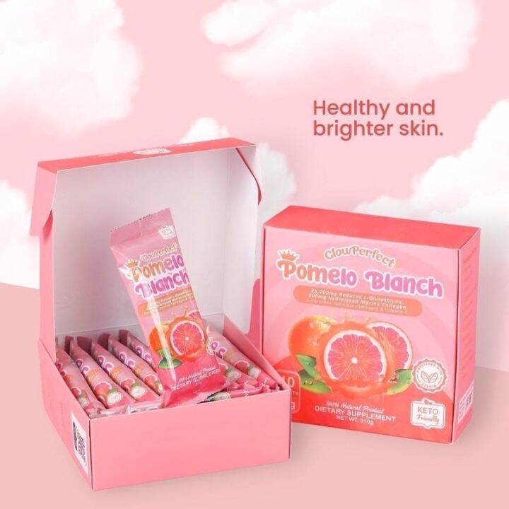 Glow Perfect Pomelo Blanch KetoFriendly Gluta + Collagen Drink [1