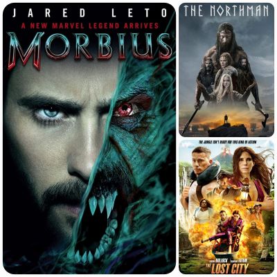 DVD หนังใหม่-แอคชั่น ☆Morbius☆TheNorthman☆TheLostCiy - มัดรวม 3 เรื่องดัง #แพ็คสุดคุ้ม (เสียงอังกฤษ/ซับไทย)