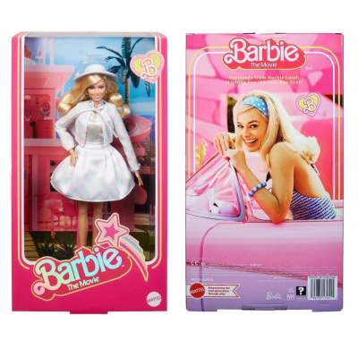 Barbie The Movie Margot Robbie as Barbie in Plaid Matching ตุ๊กตาบาร์บี้ในชุดจับคู่ลายสก็อต รุ่น HRF26