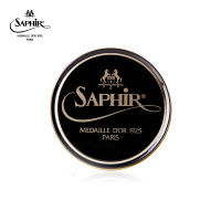 Saphir ขี้ผึ้งขัดรองเท้าสีดำทองขี้ผึ้งขัดผิวขี้ผึ้งนิ่มรองเท้าหนังขี้ผึ้งขัดผิวขี้ผึ้งขัดผิวนำเข้าสีดำไม่มีสี