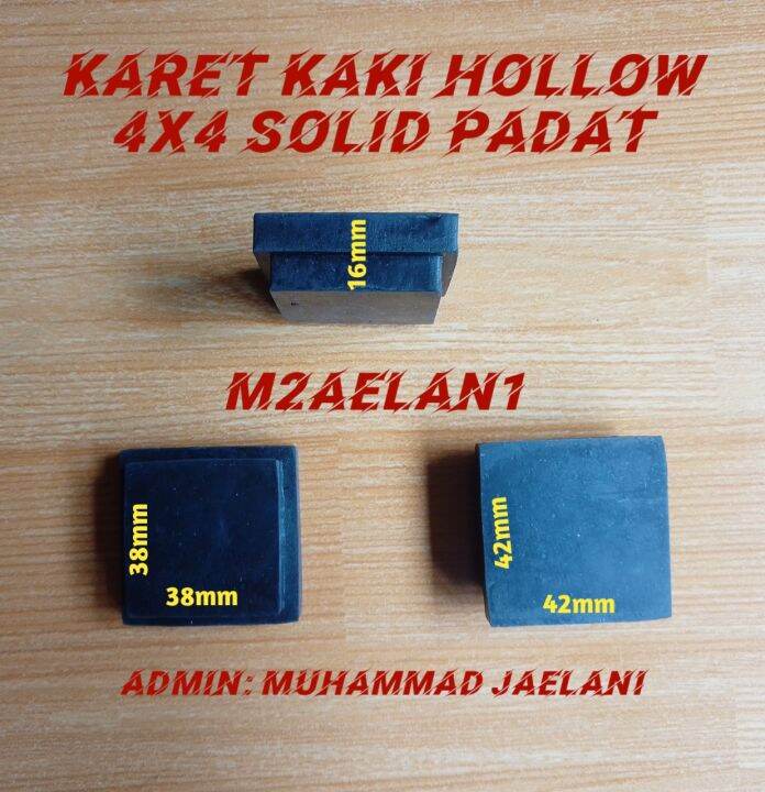 10 Pcs Karet Kaki Hollow 4x4 Solid Padat Sepatu Besi Holo Alas Kaki Rak ...
