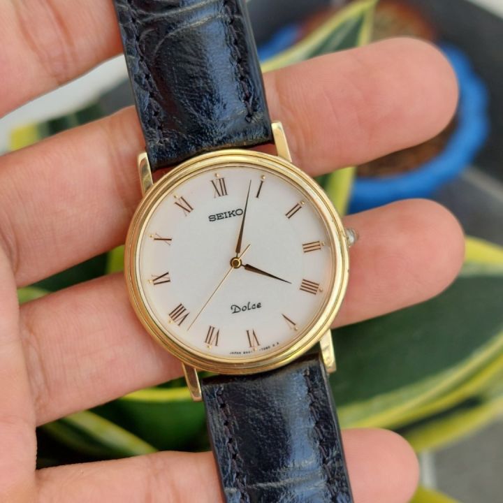 Đồng hồ nữ Seiko Dolce mặt saphia chạy pin hàng Si 