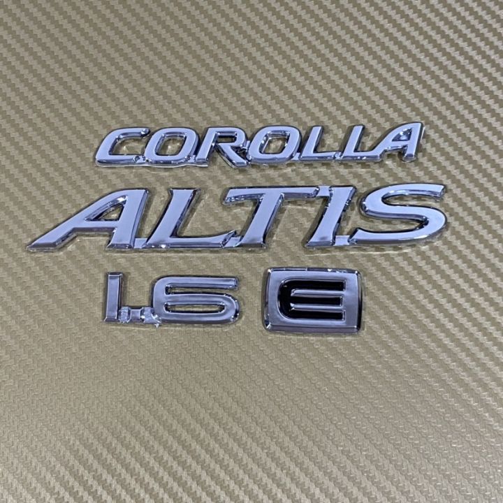 โลโก้-corolla-altis-1-6-e-ติดฝาท้าย-toyota-altis-ราคายกชุด-มี-4-ชิ้น